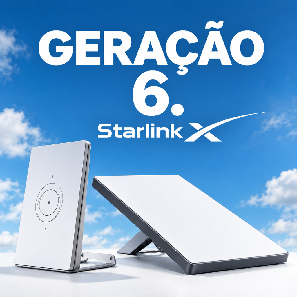 Starlink Mini X 6º GERAÇÃO Internet Via Satélite com ROTEADOR Antena com Nota Fiscal Veicular e Residencial