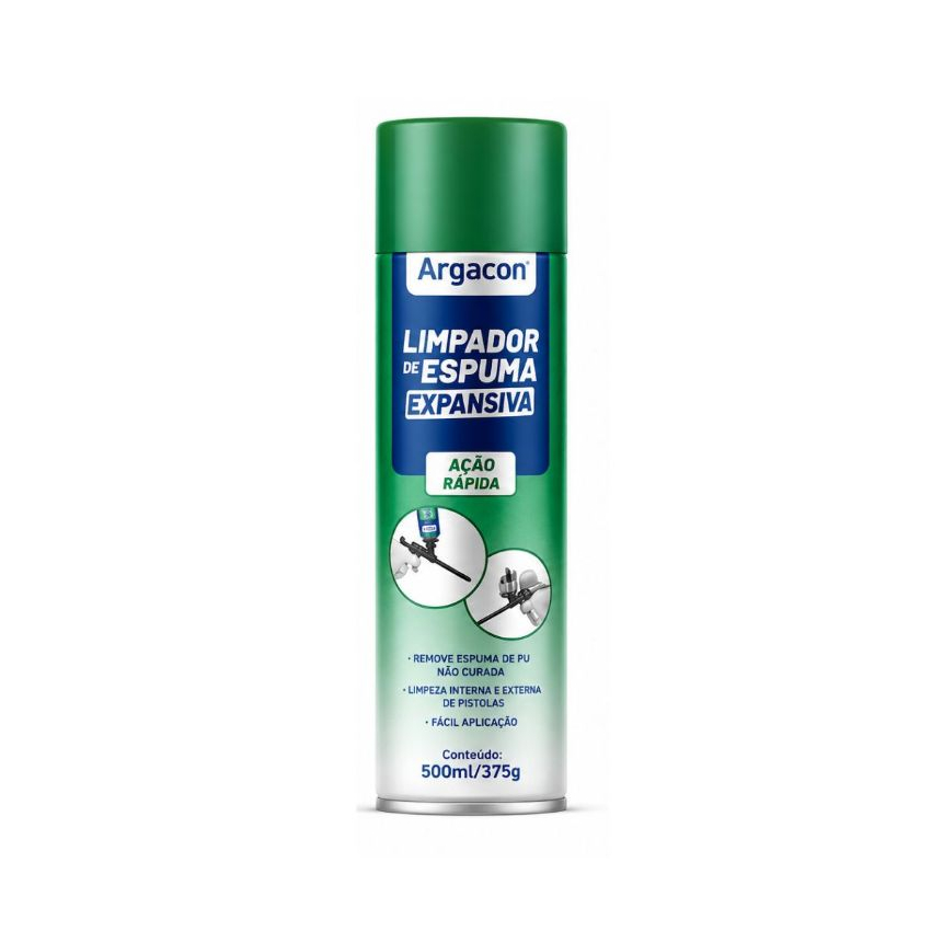 Limpador Para Espuma Expansiva Argacon 500ml Profissional