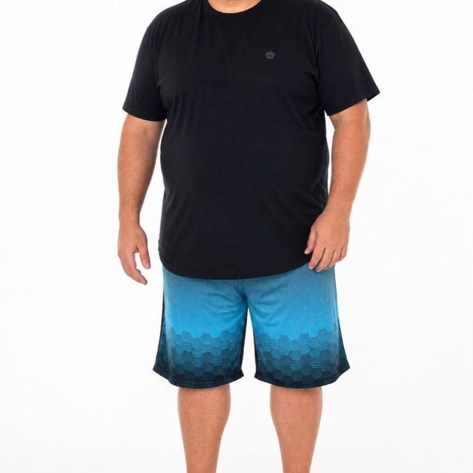 Short Helanca Plus Size Masculino G1 ao G4