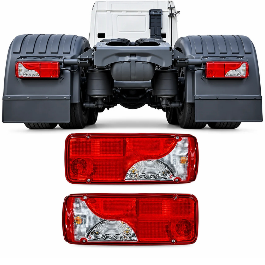 Lanterna Traseira Botinha Compatível Scania Série S4 S5 MAN TGX Sprinter Led Bivolt