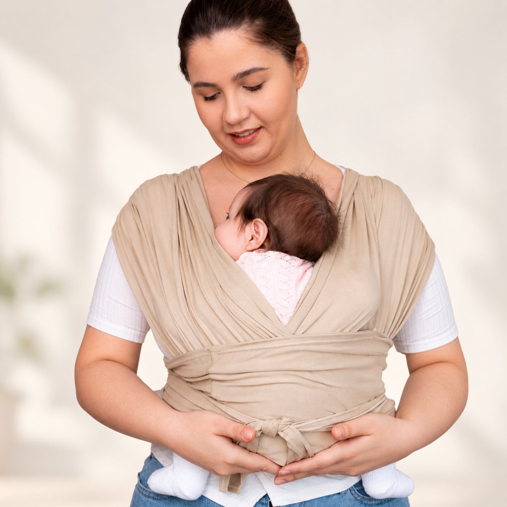 Sling de Vestir sem Amarrações Little Beni Seguro Confortável Ergonômico Bebê Canguru Wrap Sling