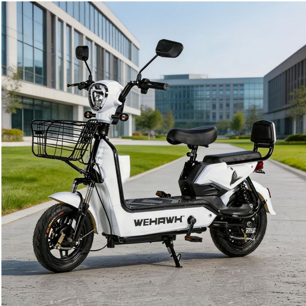 Bicicleta Elétrica Scooter WX03 800W Bat de Chumbo 48V 12Ah 32km/h Basket Bike Autopropelido Pré Montada 🇧🇷 · foto 2