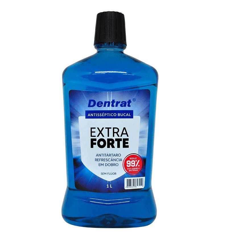 Enxaguante Bucal 1litro Dentrat Extra Forte Antisséptico