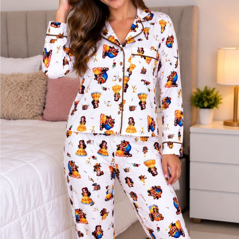 Pijama Adulto Americano Longo Divertidamente Sticht Festa do Pijama