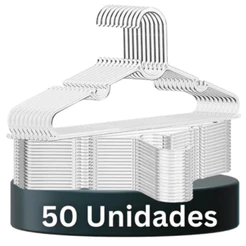 Cabide Acrílico Kit Cabides Para Roupas Transparente Adulto Reforçado Organizador