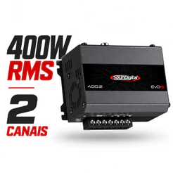 Modulo Amplificador Soundigital 400.2 EVO6 2 Canais 400w RMS entrada alta