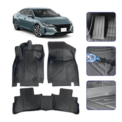 Tapete Bandeja para Sentra 2020 21 22 23 24 25 2026 com Bordas Elevadas 3D Concha - Linha Premium