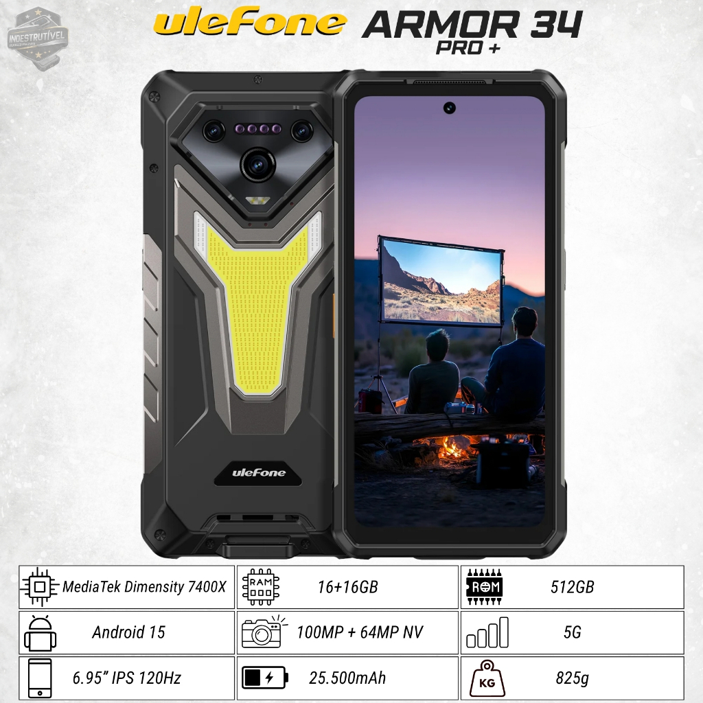 Ulefone Armor 34 Pro + Projector Phone