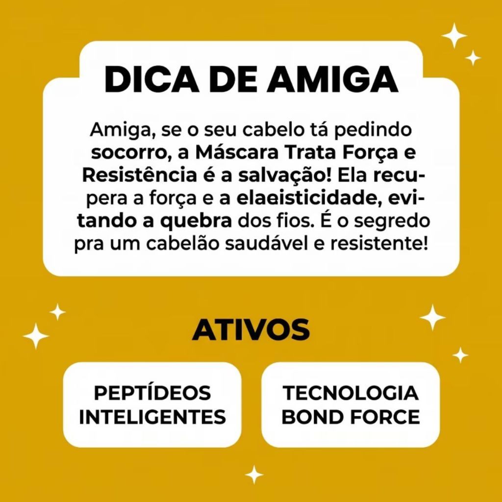 MÁSCARA DE TRATAMENTO SALON LINE TRATA FORÇA E RESISTENCIA 450G — imagem 2 de 2
