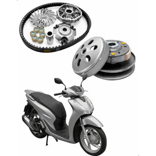 Kit Transmissão CVT Completo SH 150i Polia Variador Correia Roletes Scooter Honda 2017-2021