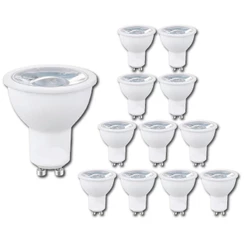 kit 12 Lampada dicróica led 4,8w mr16 gu10 bivolt 3000k 4000k 6000k para spot