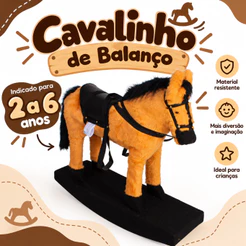 Cavalinho Brinquedo Artesanal Brinquedo Balanço 2/6 anos
