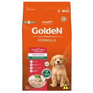 Ração Premier Golden Fórmula Cães Filhotes de Porte Médio e Grande Frango e Arroz 15kg