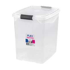 Caixa Organizadora Plástica Transparente 14L Flex Sanremo