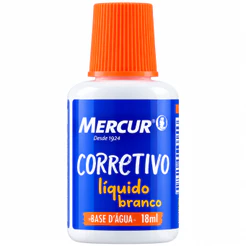 Corretivo Líquido 18ml - Mercur / Papelaria / Material Escolar