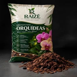 5L de Substrato Balanceado Para Orquídea Casca de Pinus Carvão e Chip de Coco Kit Drenagem Rapida