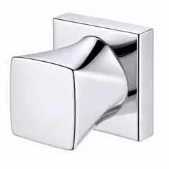 Acabamento de Registro Quadrado Metal Abaulado Banheiro Chuveiro Padrão Deca 1/2 e 3/4 Cromado