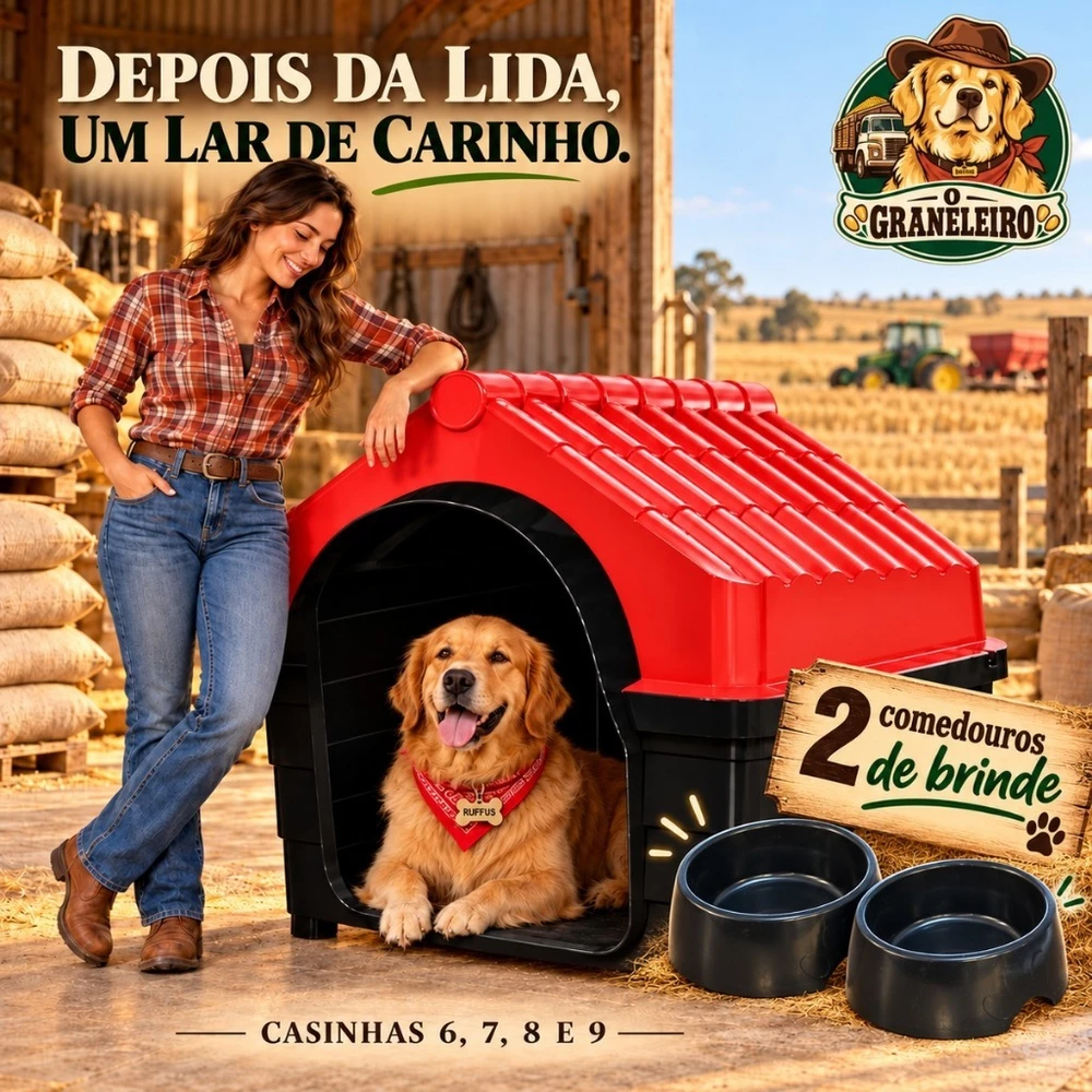 Casa Casinha Plástica Para Cachorro N6 N7 N8 N9 Porte Médio e Grande Extra Grande Big