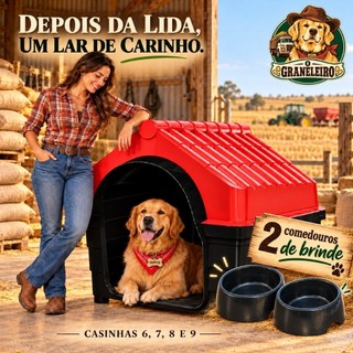 Casa Casinha Plástica Para Cachorro N6 N7 N8 N9 Porte Médio e Grande Extra Grande Big