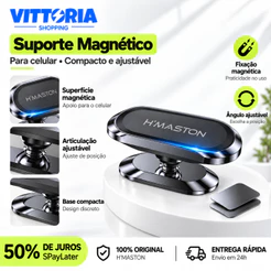 Suporte Celular Carro Magnético CJ-51 Suporte Veicular Universal 360° Suporte Para Celular Veicular