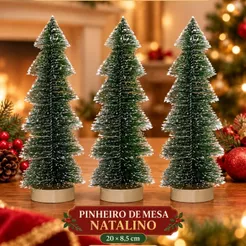 Pinheiro de Natal Mini Arvore de Natal Pinheiro de Mesa Decoração Casa Escritório PVC Verde