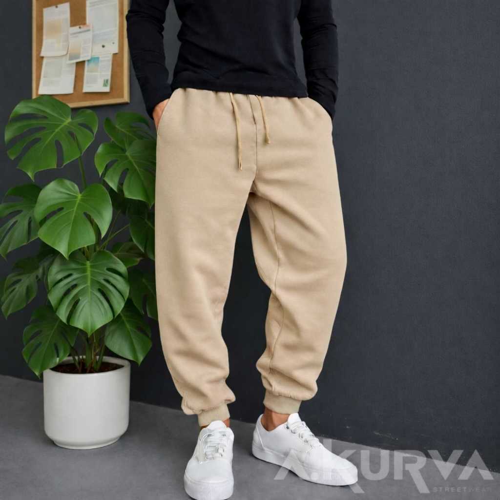 Calça Moletom Jogger Liso Streetwear Oversized Flanelado E Peluciada Confortavel Casual E Esportivoddddddddddddd