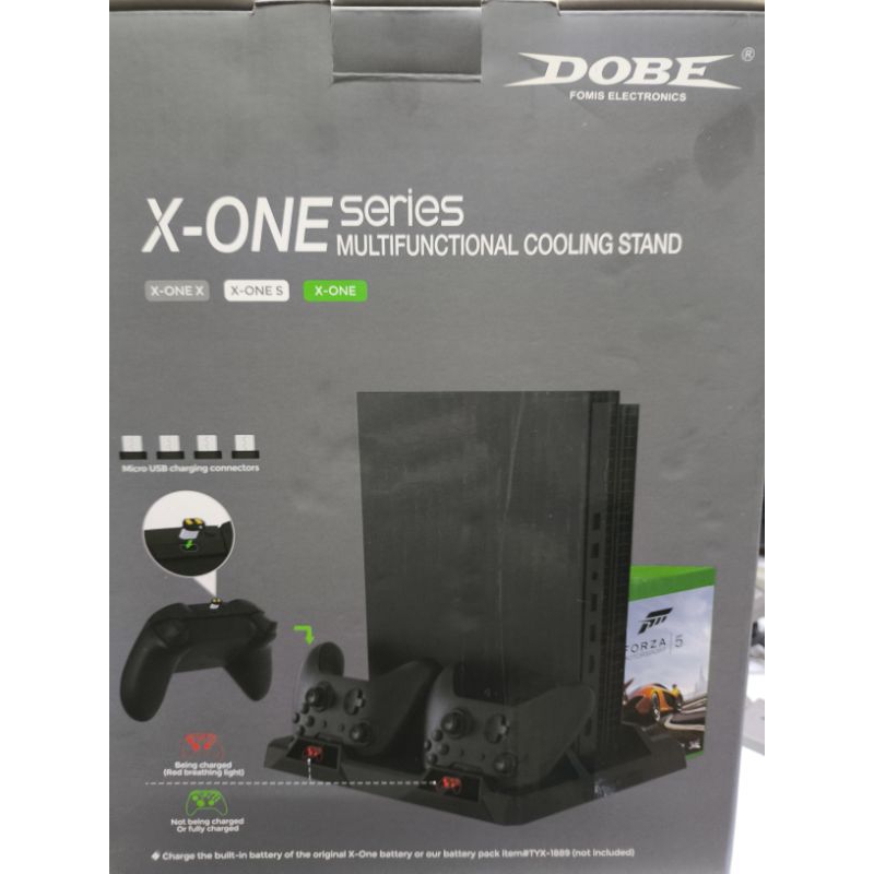 BASE COM COOLER E ARMAZENAMENTO DE JOGOS PARA XBOX ONE.