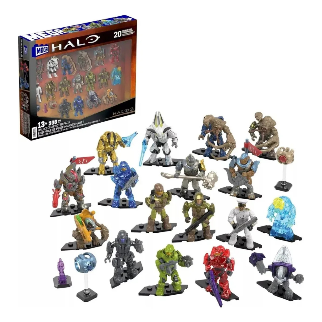 Conjunto de construção de aniversário Mega Construx Halo 20 - Mattel Hxl07 em Oferta na Shopee