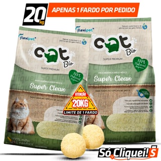 Areia Higiênica Biodegradável Gatos Catbio Max Clean Mandioca Forma Torrão Sem Odor Super Premium em Oferta na Shopee