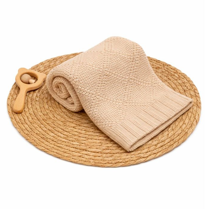 Manta Tricô Cobertor Bebê Grande Quentinho em Oferta na Shopee