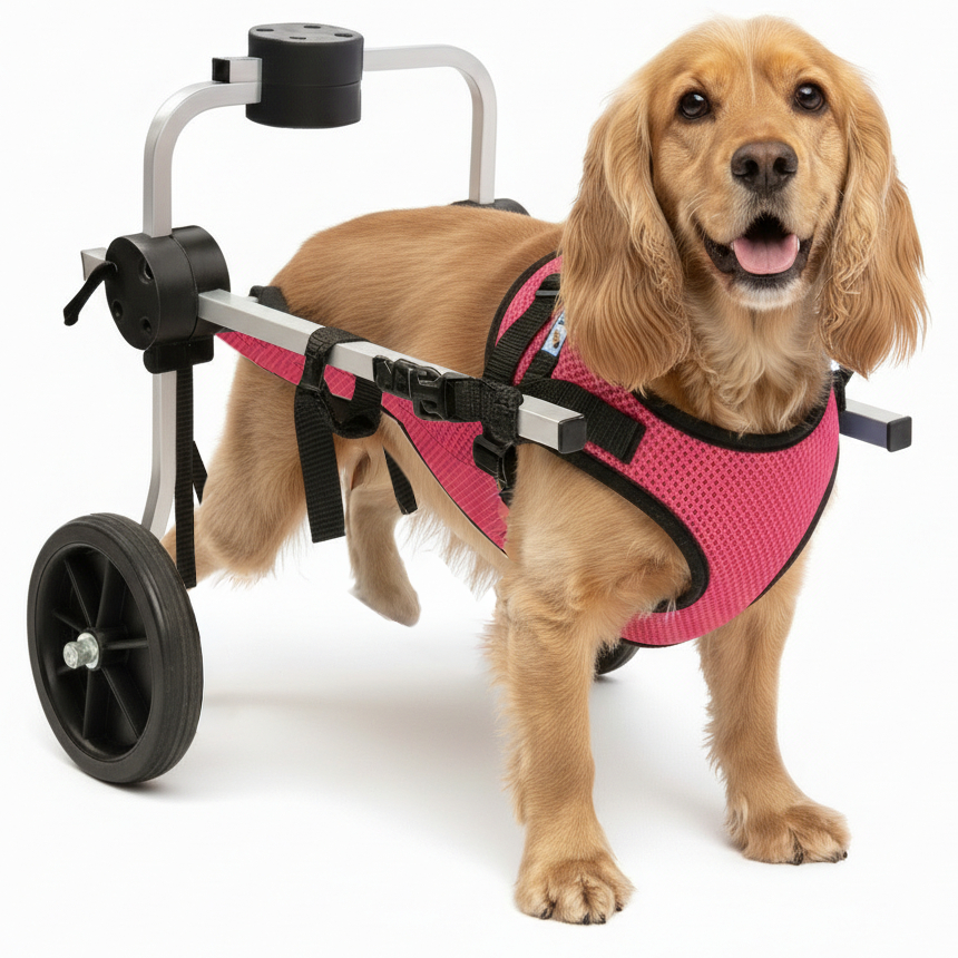 Cadeira 2 Rodas Colete Tamanho G Cachorro Traseira Regulável Deficiente Paraplégico Idoso