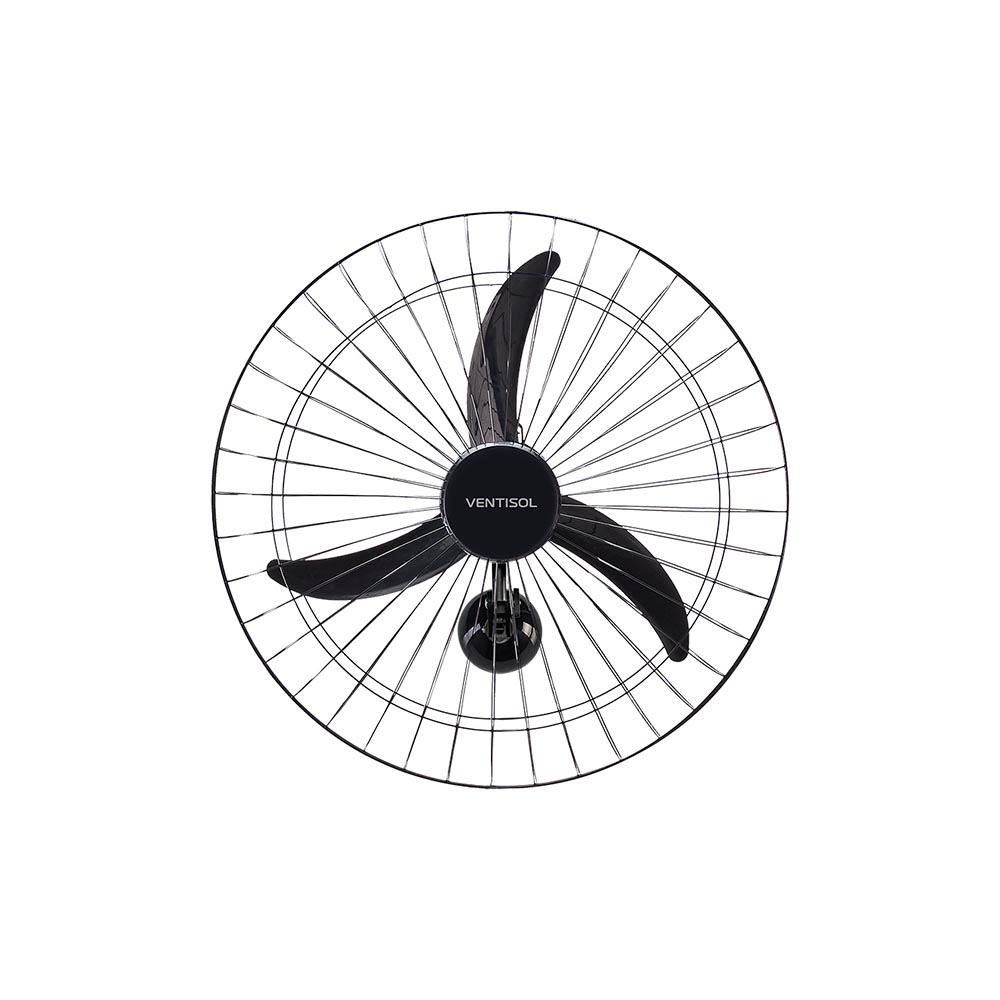 Ventilador de Parede Oscilante 60cm Premium Ventisol Preto 127V