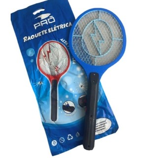 Raquete Elétrica Mata Mosquito Dengue Insetos Recarregável - (Cores Sortidas)