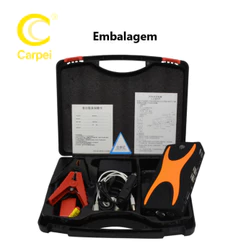 Auxiliador de Partida Com Bateria Portátil Compressor de Ar 12000mAh 12V Moto Carro Notebook Celular Carpei
