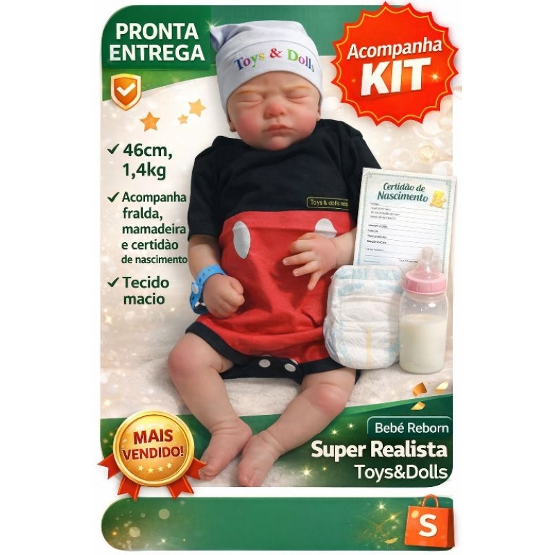 Bebê Reborn Realista Corpo Tecido Super Macio Pronta Entrega em Oferta na Shopee