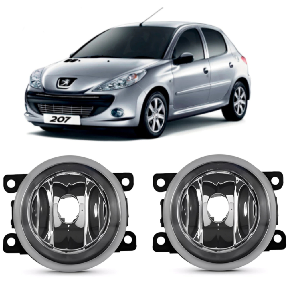 Par De Farol Milha Auxiliar Peugeot 207 307 Promocao