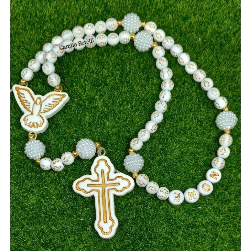 terço personalizado espírito santo - várias opções em Oferta na Shopee