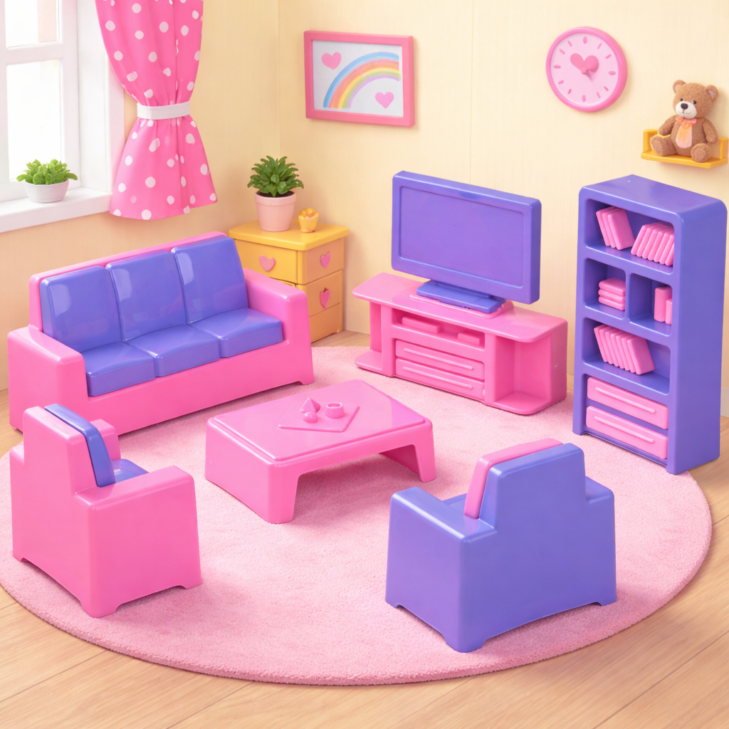 Mini Sala de Estar Infantil Brinquedo Decorativo para Casinha de Boneca em Oferta na Shopee