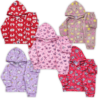 Kit 5 Conjunto Inverno Soft Frio Bebê E Infantil Menina 0 Ao 8 em Oferta na Shopee