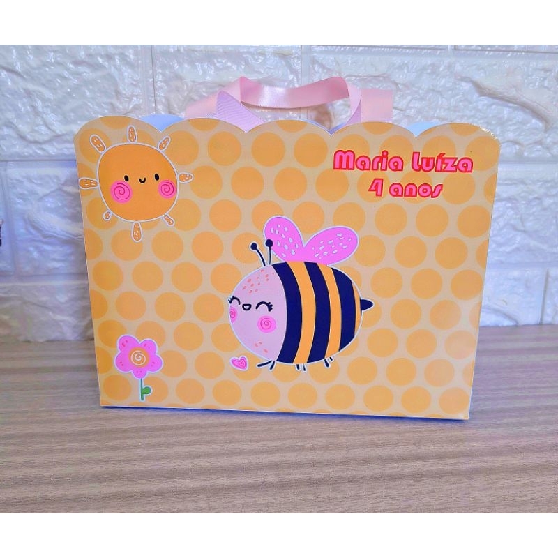 sacolas surpresa abelhinha personalizadas/Lembrancinhas/Festa/Aniversário