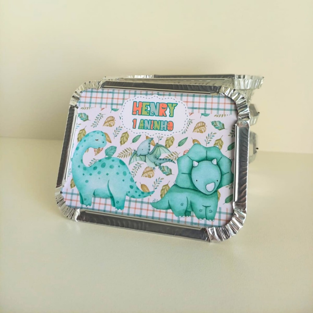 Marmita Dinossauro Dino Personalizada 220ml /Lembrancinha de Festa /Aniversário / Festa Infantil
