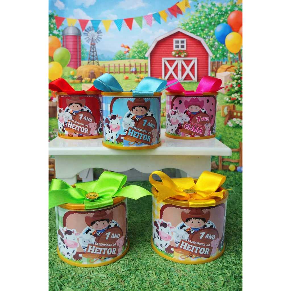 Mine Tubolata lembrancinha Personalizada 5x6 - FAZENDINHA/ aniversario/chá de bebê/casamento/ festas/maternidade