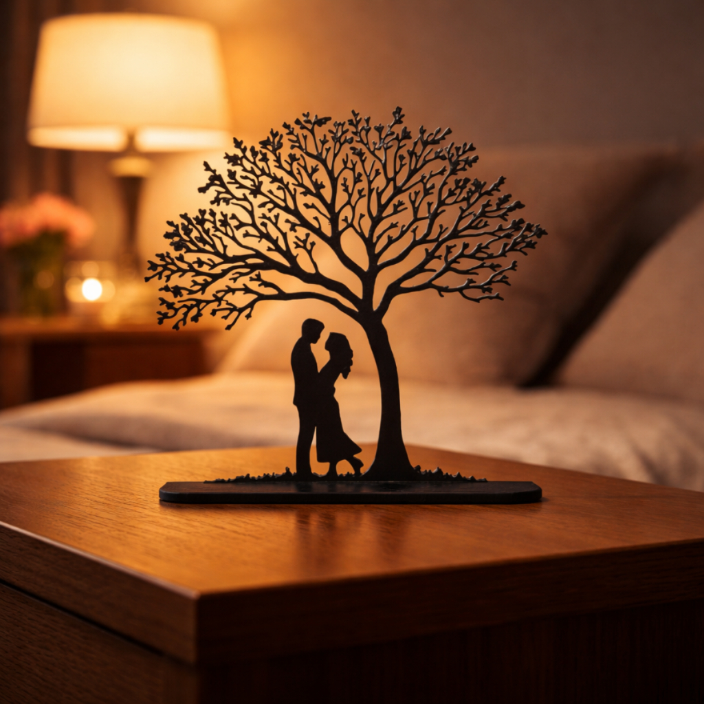 Detalhes do Decoração Dia Dos Namorados Presente Amor Árvore Casal Apaixonado Minimalista Romântico Estatueta