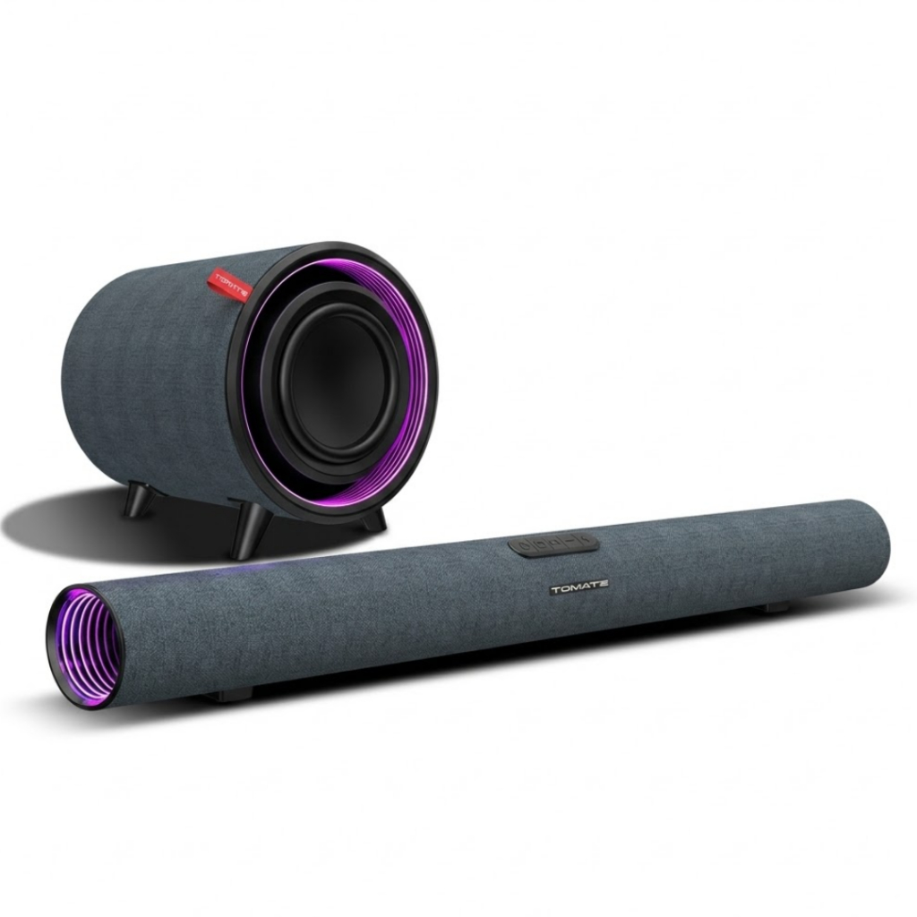 Soundbar 170W RMS 2.1 com Subwoofer 6.5 Bluetooth 5.3 Óptica AUX para TV Cinema e Jogos