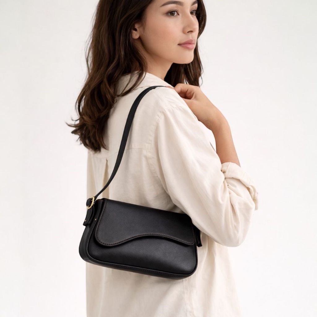 Bolsa Feminina de Ombro Pequena Moderna Tendência Casual Dia a Dia Alça Regulável Promoção