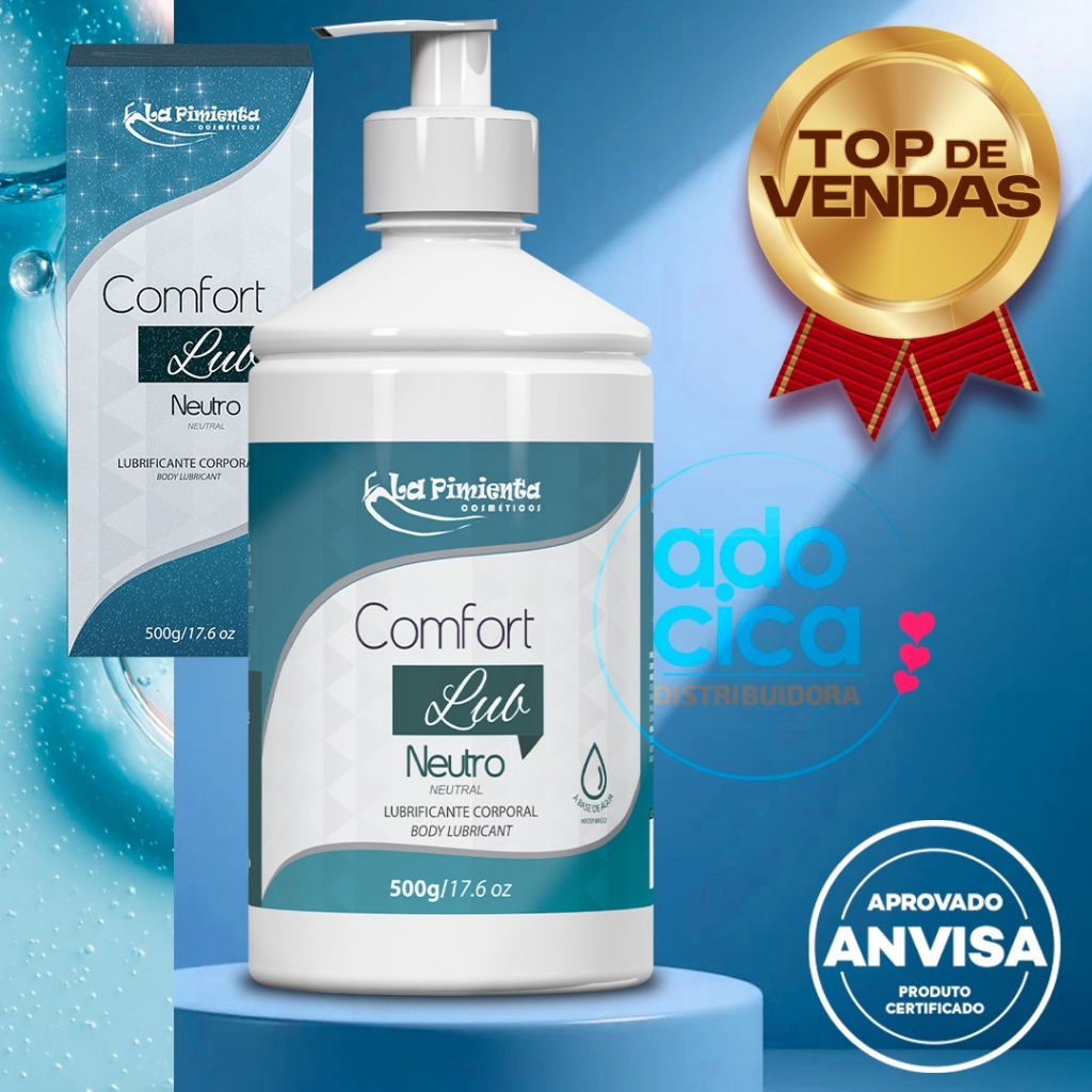 LUBRIFICANTE GRANDE COMFORT LUB 500 QUANDO O CLIMA ESQUENTA, O DESLIZAMENTO ACOMPANHA em Oferta na Shopee