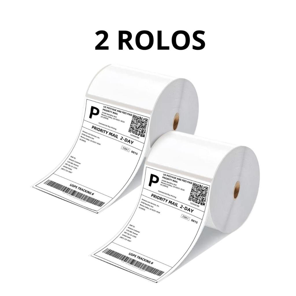 1000 Etiqueta Térmica (500 cada) 100x150 10x15 Papel Adesivo Serrilha Não Usa Ribbon ECommerce