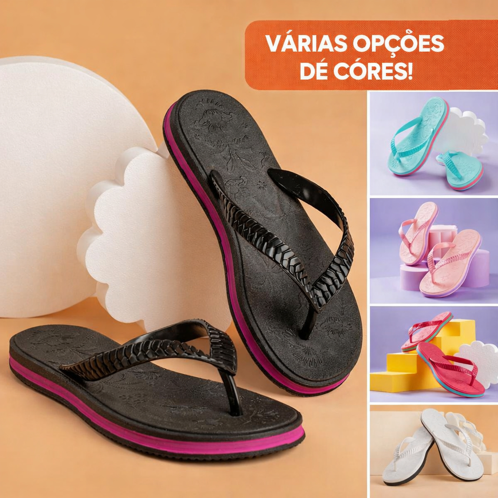 Chinelo Feminino Confortável - Chinelo Feminino Adulto - Chinelo Femenino Chinelo Ortopédico