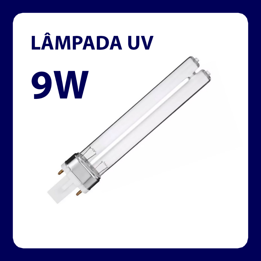 Lampada Uv 9w Reposição Filtro Hopar Sunsun Ocean Tech Jebo