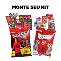 Coleções Enaldinho na Copa com Cabeçudinhos e Cards Elo Monsters - Monte seu Kit